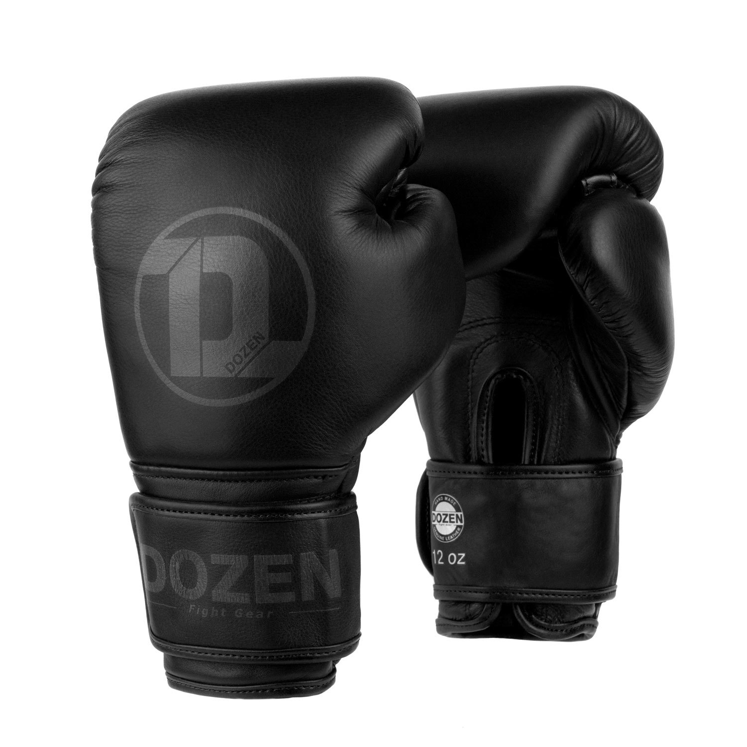 Боксерские перчатки Dozen Monochrome Training Boxing Gloves Black/Black
